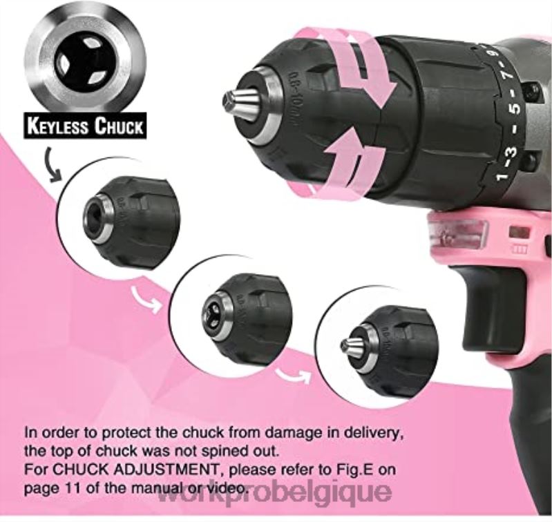 WORKPROEnsemble de perceuse-visseuse sans fil 20 V, mini pinces 6 pièces, kit d'outils 10 pièces et pistolet à colle sans fil N4DL316 outil