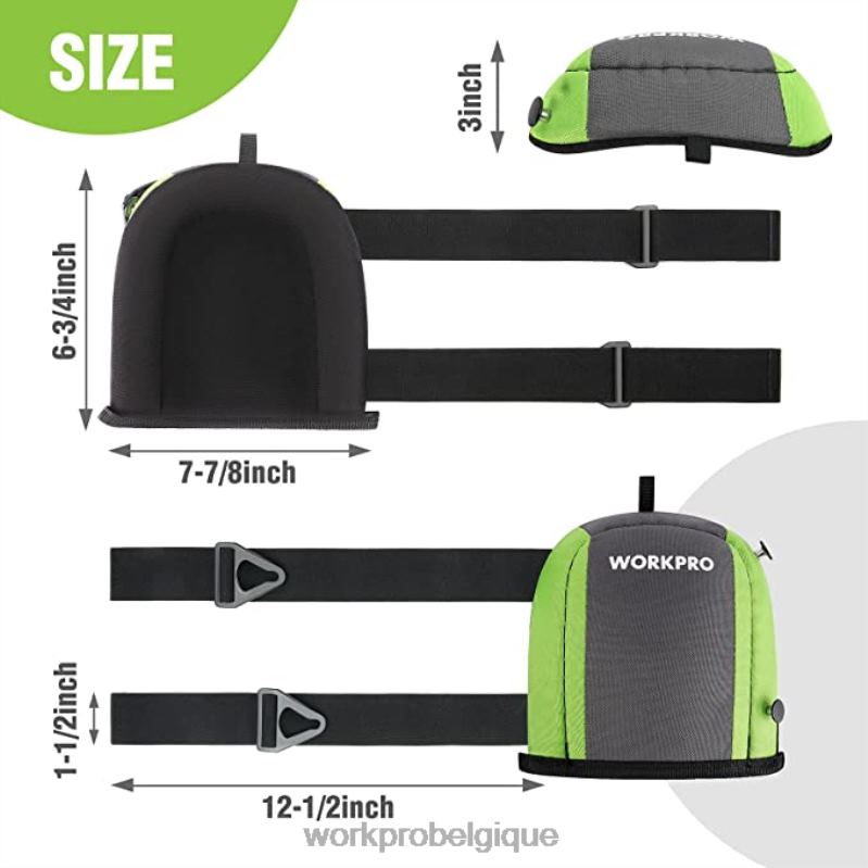 WORKPROScie à chaîne sans fil, ensemble d'outils de jardinage de 7 pièces, 2 paires de gants de jardinage et genouillères de jardinage. N4DL314 outil