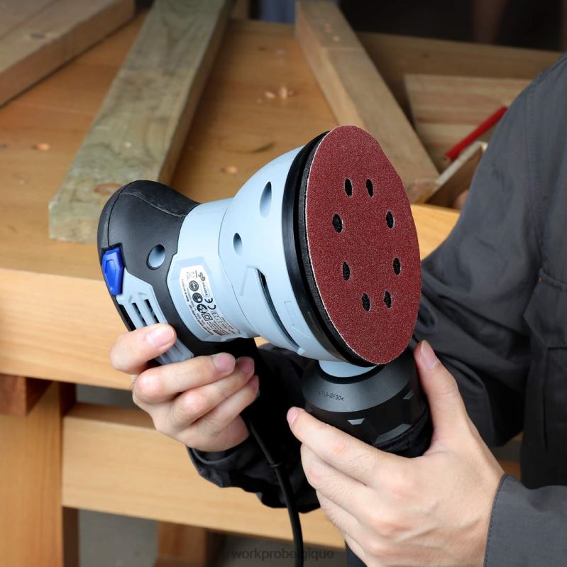 WORKPROJeu de 150 disques abrasifs pour ponceuse orbitale aléatoire N4DL197 outil