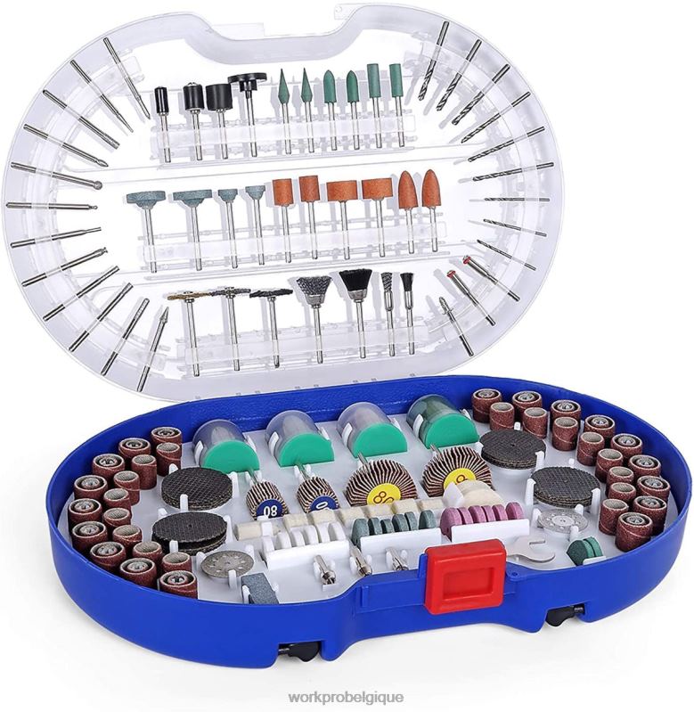 WORKPROKit d'accessoires pour outils rotatifs, 276 pièces, coupe, sculpture et polissage, montage universel N4DL191 outil