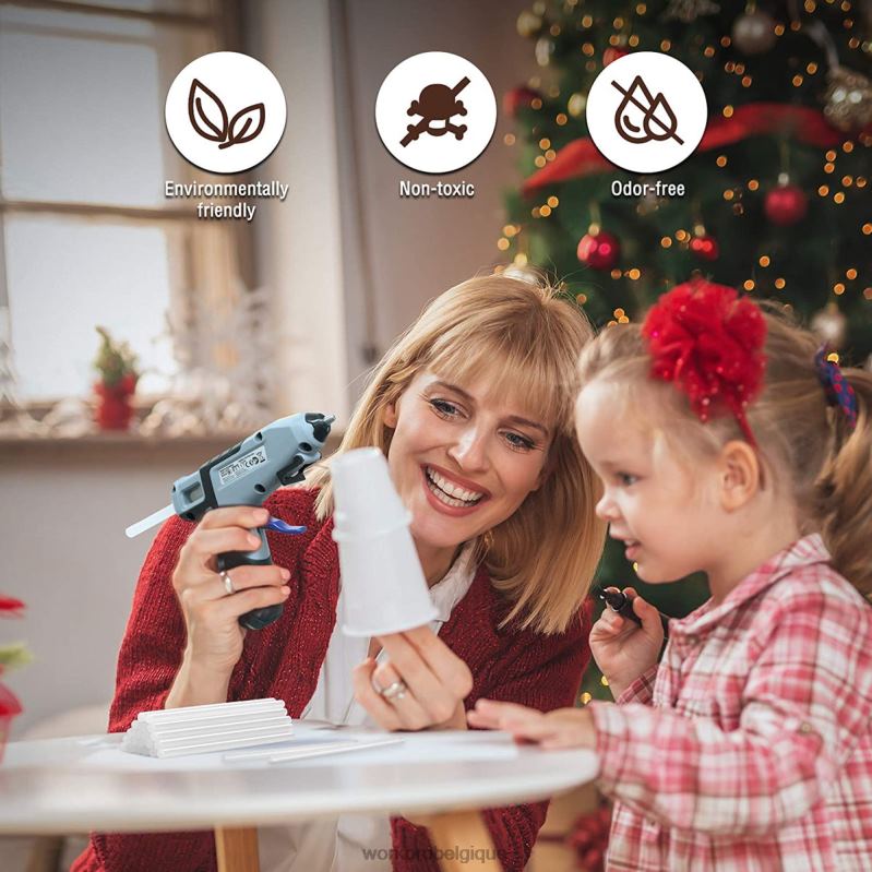 WORKPROPaquet de 100 bâtons de colle chaude pleine grandeur compatibles avec la plupart des pistolets à colle N4DL196 outil