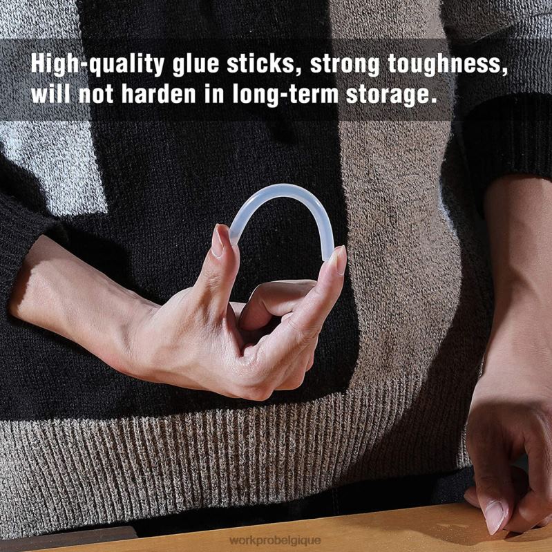 WORKPROPaquet de 100 bâtons de colle chaude pleine grandeur compatibles avec la plupart des pistolets à colle N4DL196 outil