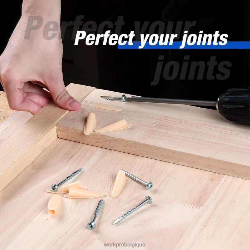 WORKPRObouchons en plastique vis à tournevis carré grossier kit de gabarit de trou de poche N4DL201 outil