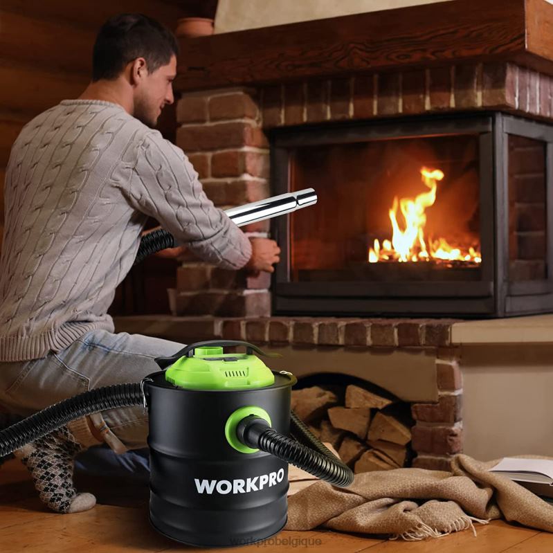 WORKPROAspirateur à cendres de 5,2 gallons, aspirateur à cendres d'une puissance maximale de 5,5 chevaux avec filtre Hepa N4DL212 outil