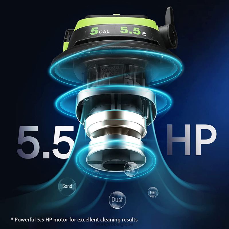 WORKPROAspirateur d'atelier de 5 gallons, aspirateur d'atelier d'une puissance maximale de 5,5 chevaux avec filtre HEPA, tuyau et accessoires N4DL214 outil