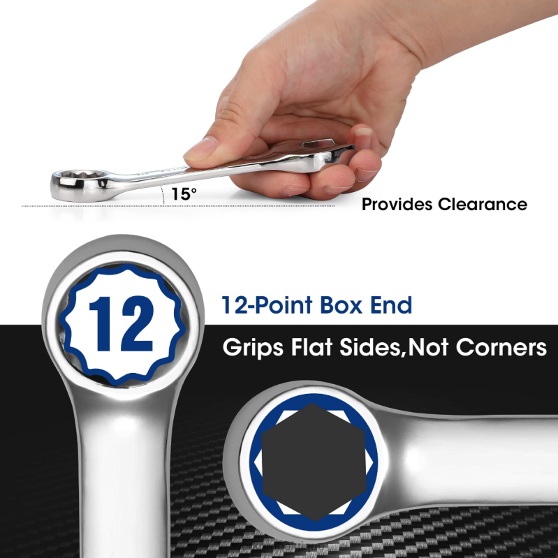 WORKPROJeu de 12 clés mixtes courtes N4DL97 outil