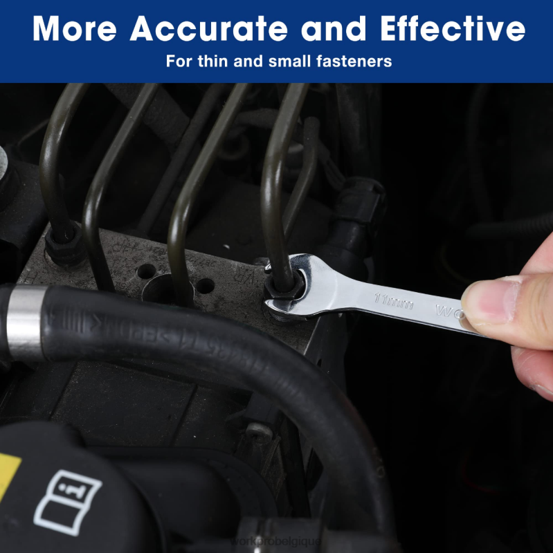 WORKPROJeu de 7 clés métriques super fines avec pochette de rangement enroulable N4DL96 outil