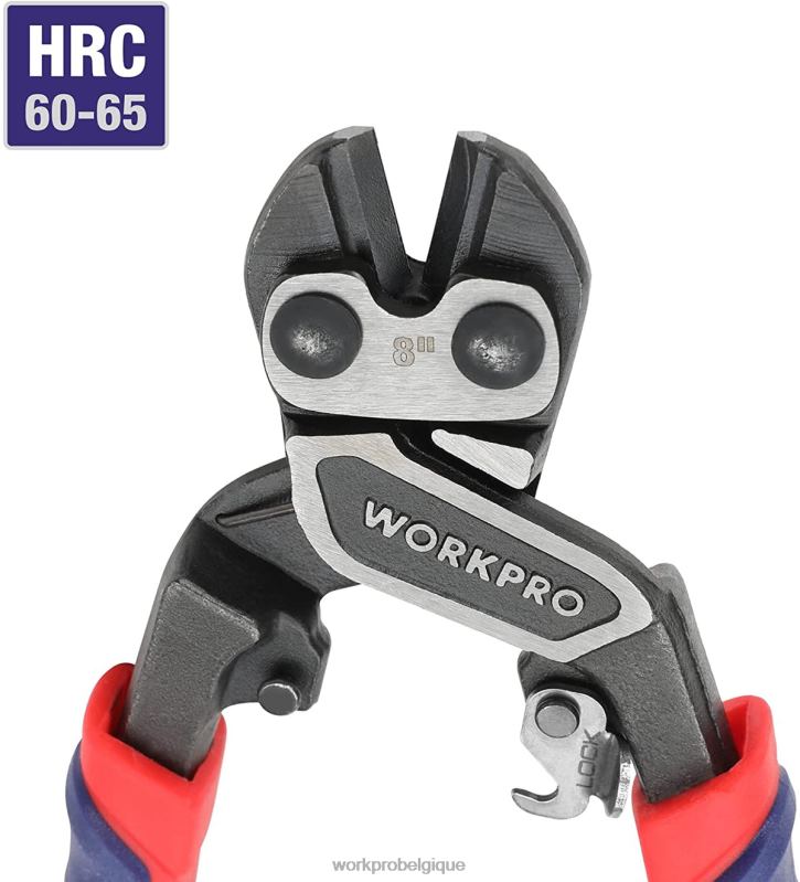 WORKPROmini coupe-boulons avec verrou de sécurité et effet de levier plus efficace N4DL154 outil