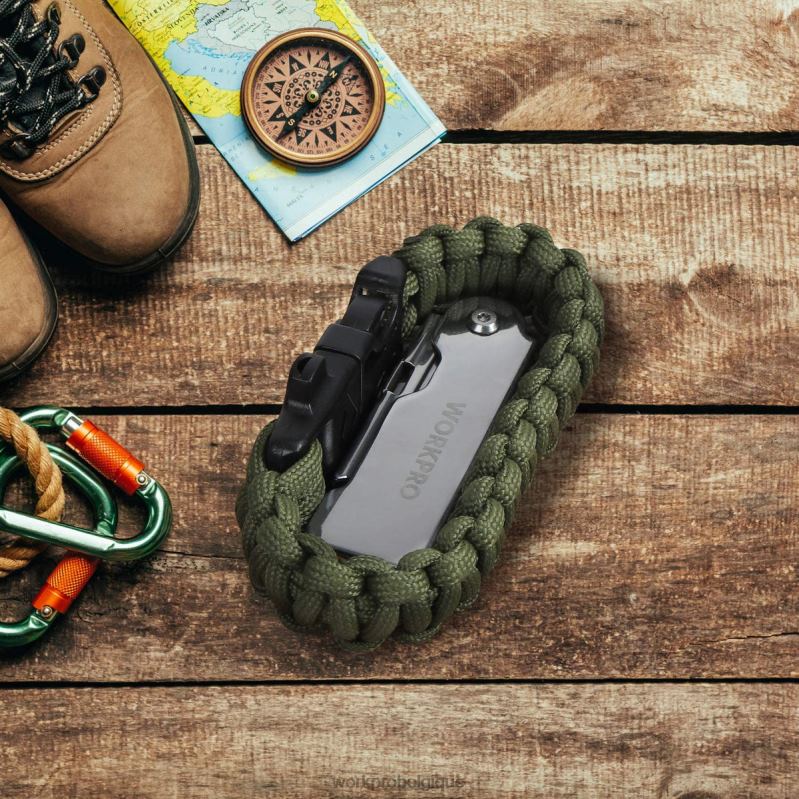 WORKPROEnsemble de couteaux utilitaires de poche pliants à changement rapide, 3 pièces, avec clip de ceinture N4DL45 outil