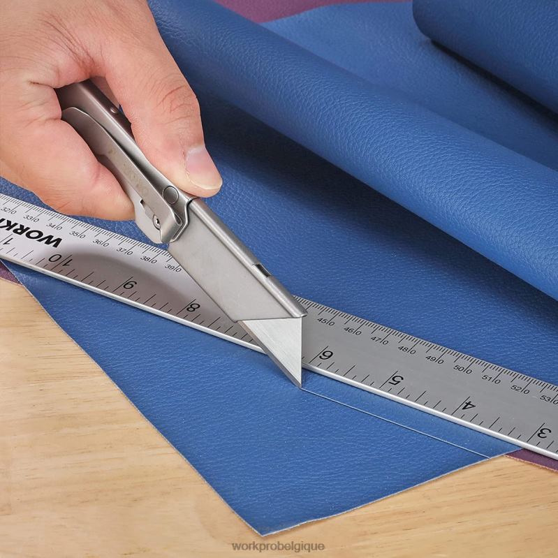 WORKPROEnsemble de couteaux utilitaires pliants, 3 pièces, lames à changement rapide, coupe-boîte N4DL43 outil