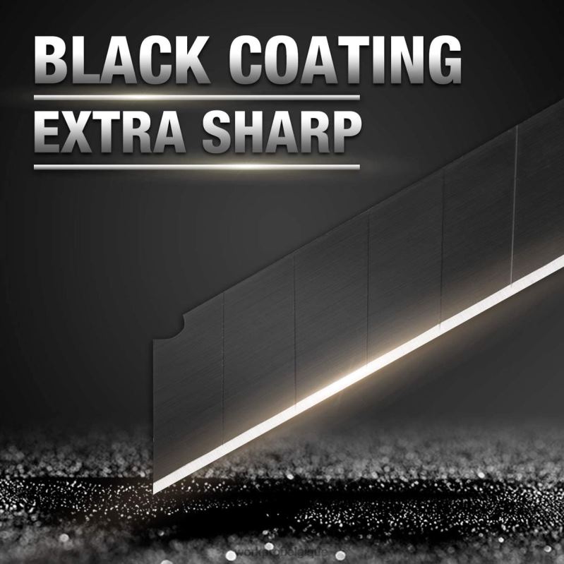 WORKPROLames sécables de 18 mm, lame de rechange en acier Sk5, convient au paquet de 100 N4DL53 outil