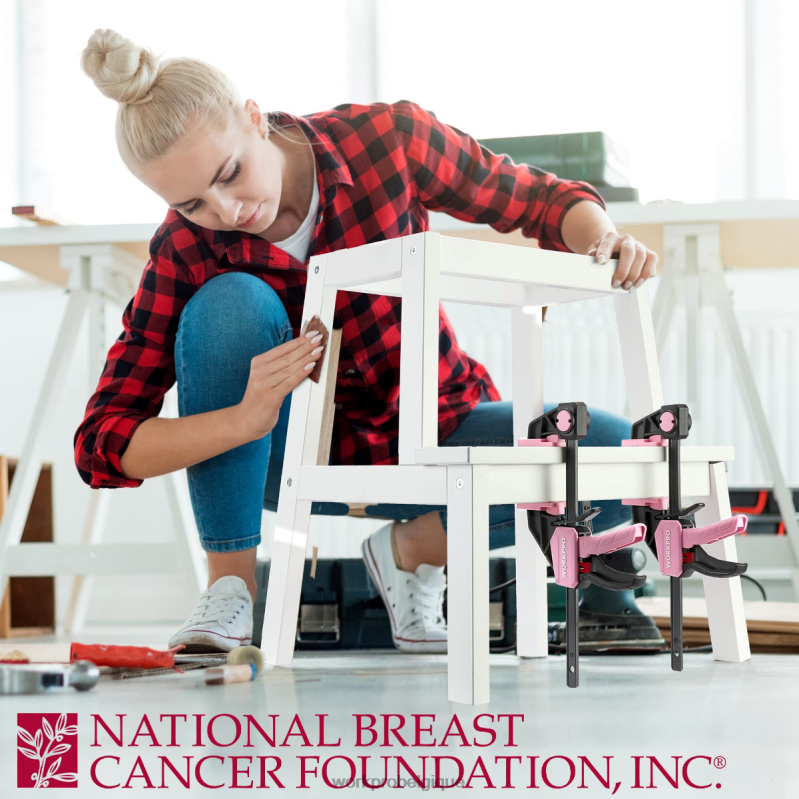 WORKPROMini pince/épandeur à une main pour le travail du bois, 4 pièces N4DL120 outil