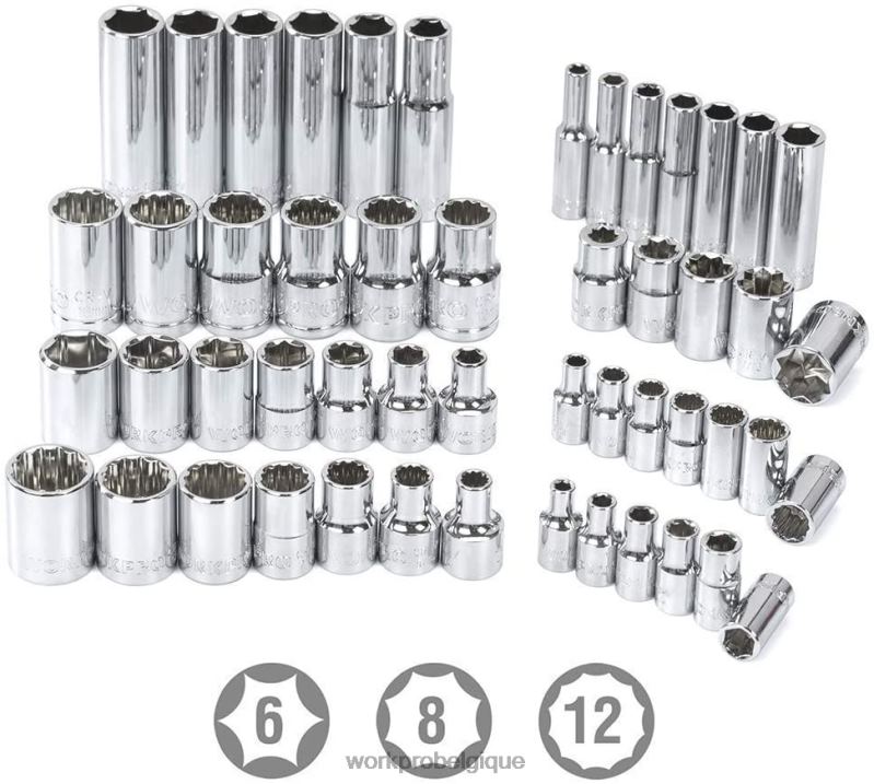 WORKPROEnsemble d'outils de mécanique professionnels universels de 450 pièces avec boîte robuste N4DL306 outil