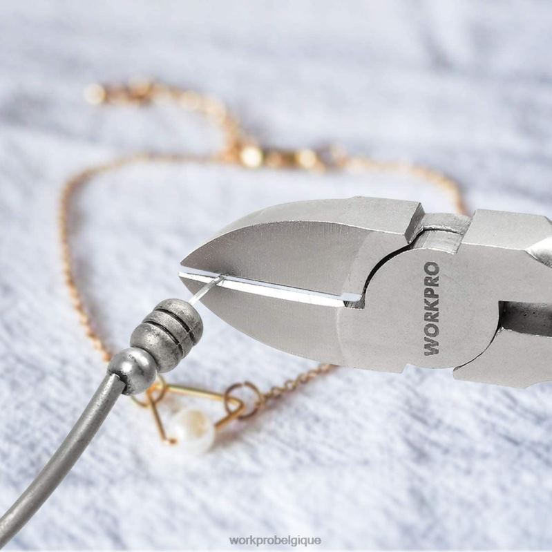 WORKPROEnsemble de 7 pinces de bijoutier avec pochette de transport facile N4DL78 outil