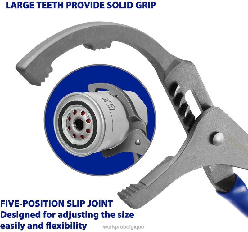 WORKPROJeu de 2 clés/pinces pour filtre à huile N4DL76 outil