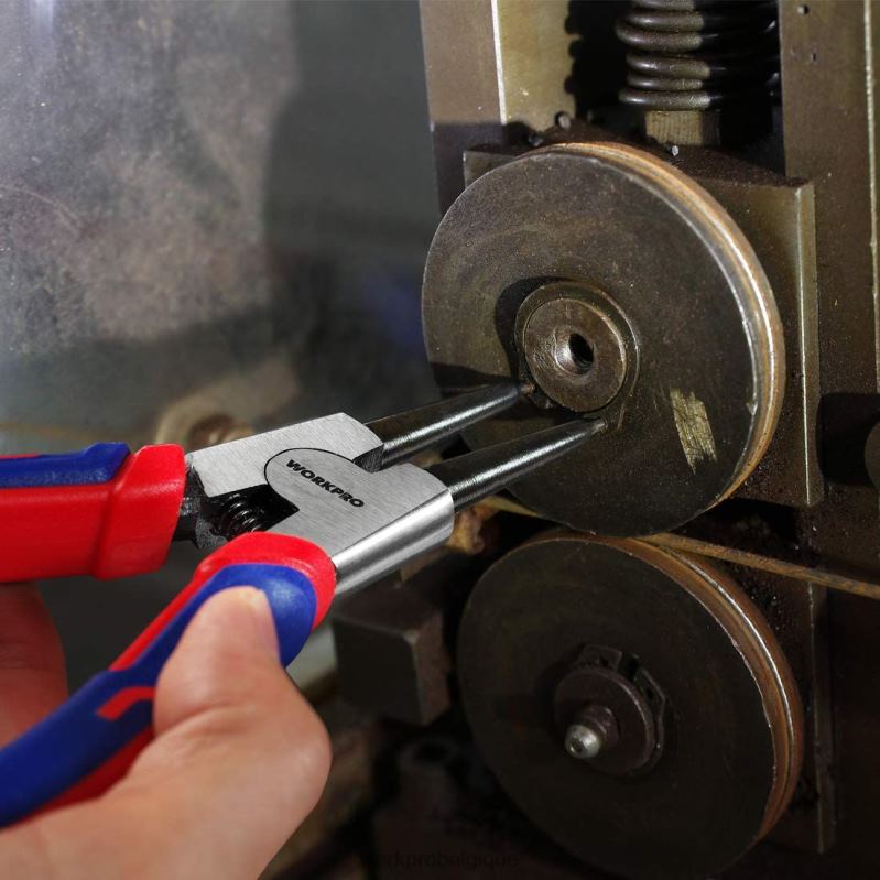 WORKPROJeu de 4 pinces à circlips avec pochette de rangement N4DL67 outil