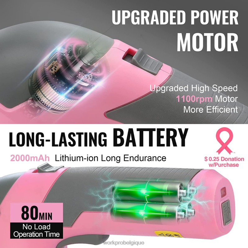 WORKPROTaille-bordure électrique sans fil 2 en 1, 7.2v, cisaille à haie/coupe-herbe N4DL269 outil