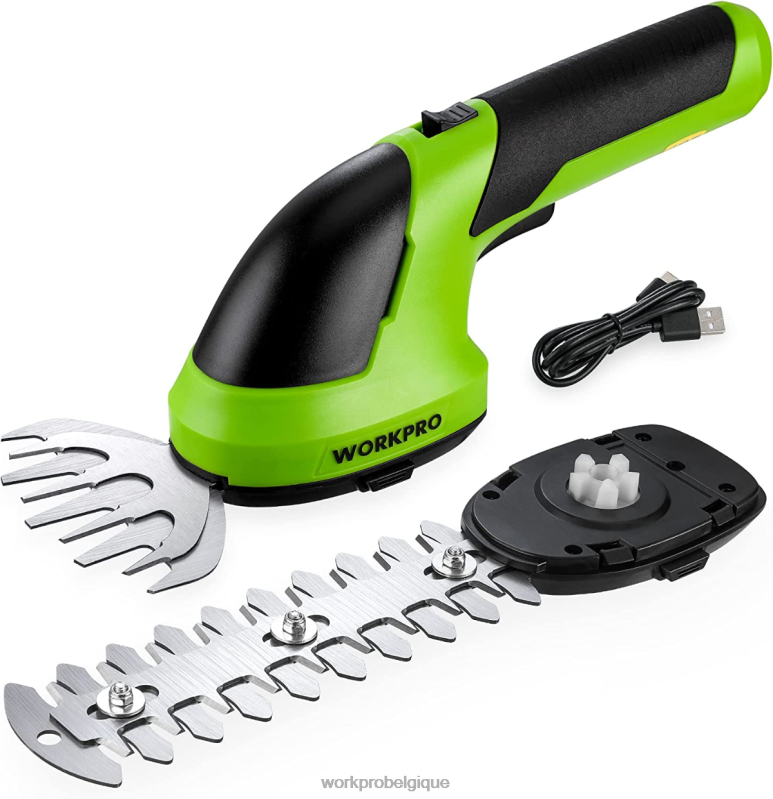 WORKPROTaille-bordure électrique sans fil 2 en 1, 7.2v, cisaille à haie/coupe-herbe N4DL269 outil