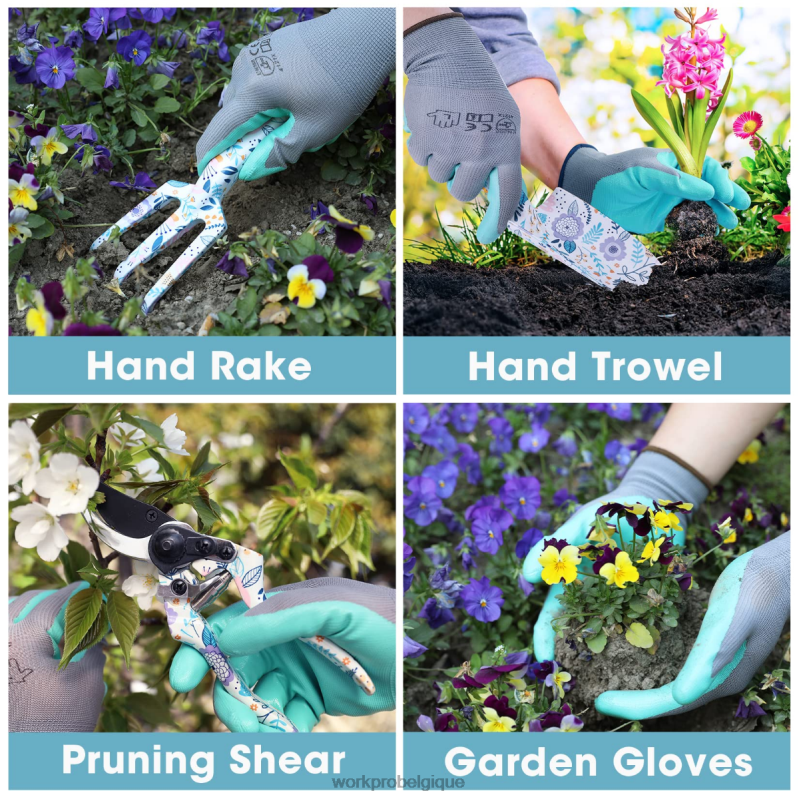 WORKPROEnsemble d'outils de jardin en aluminium 4 pièces N4DL285 outil