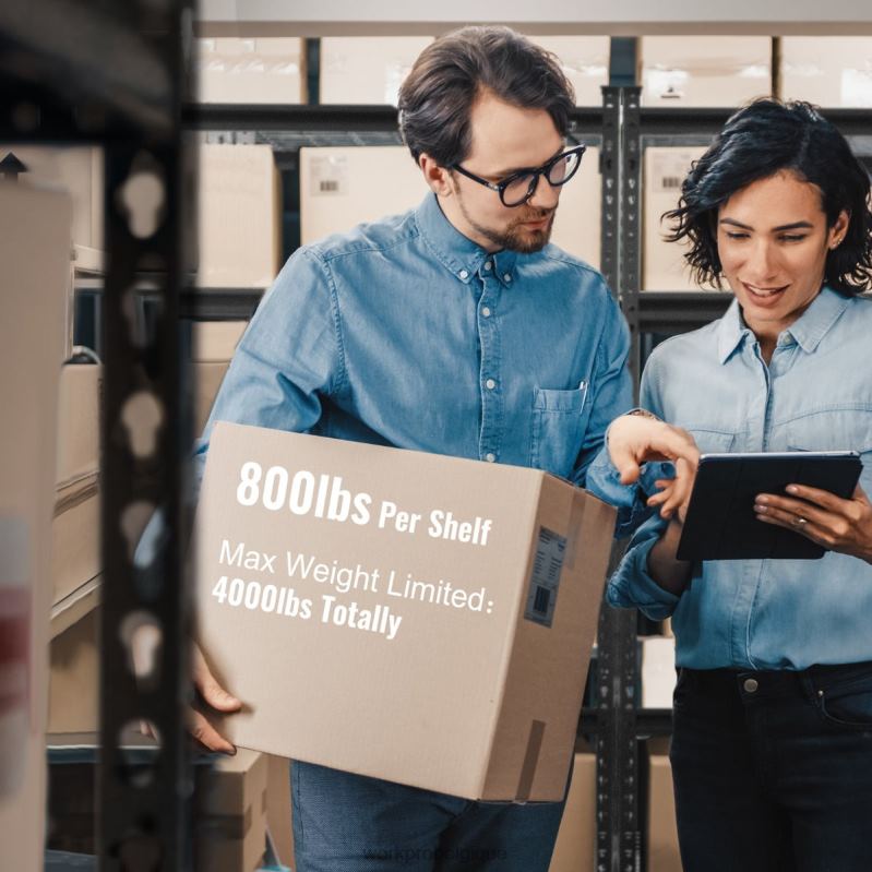 WORKPROÉtagère de rangement en métal à 5 ​​niveaux, support de rangement réglable, étagère robuste N4DL6 stockage