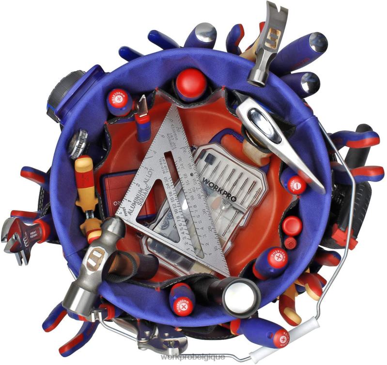 WORKPROorganisateur d'outils seau avec 51 poches (outils exclus) N4DL20 stockage