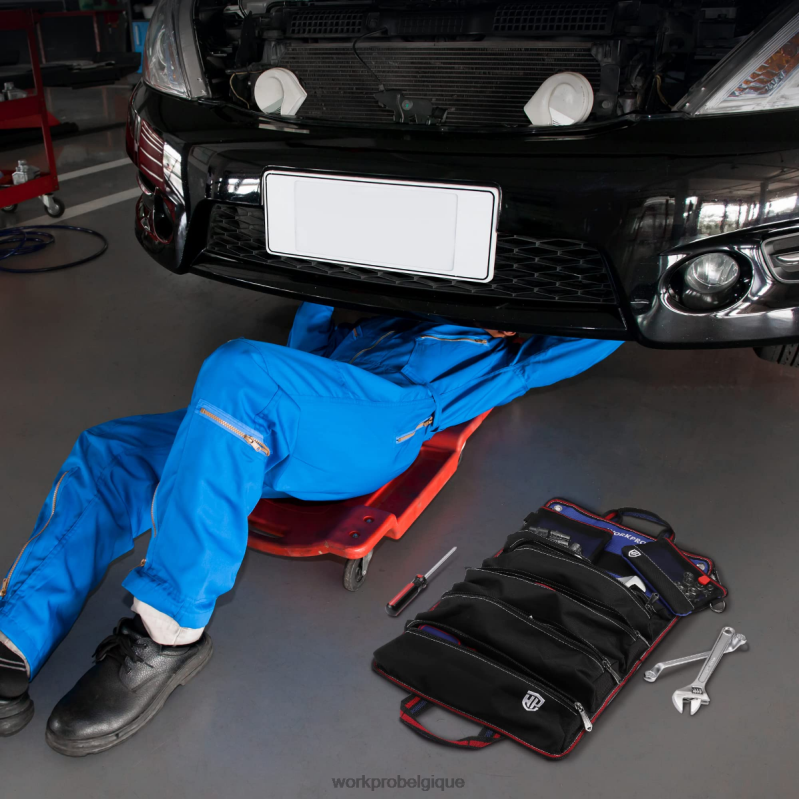 WORKPROorganisateur de sac à outils robuste avec 6 poches et pochettes à outils amovibles N4DL32 stockage