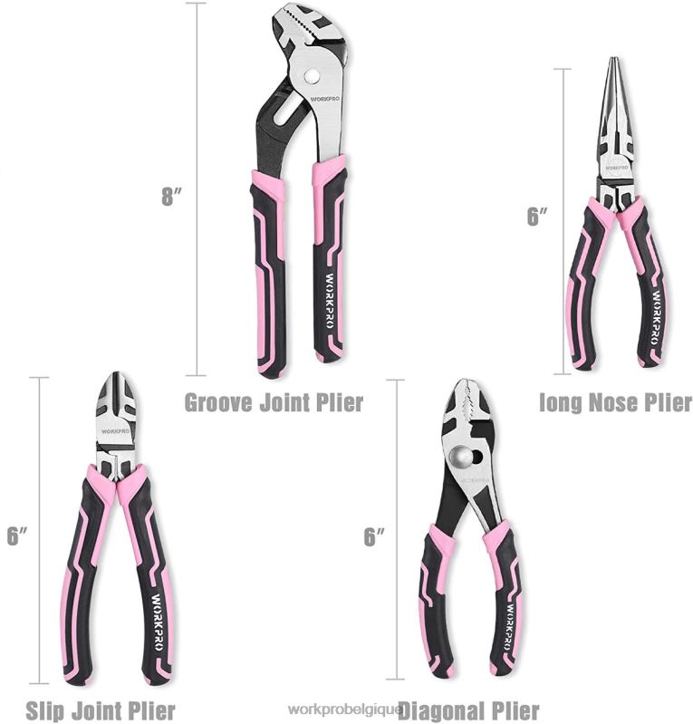 WORKPROJeu de 4 pinces N4DL251 outil
