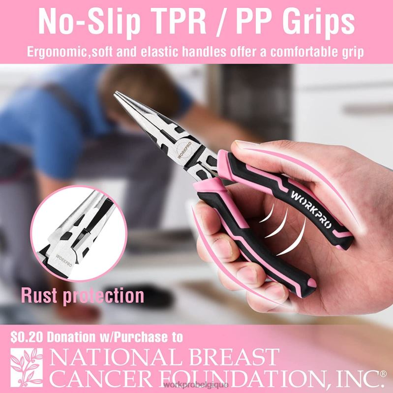 WORKPROJeu de 4 pinces N4DL251 outil