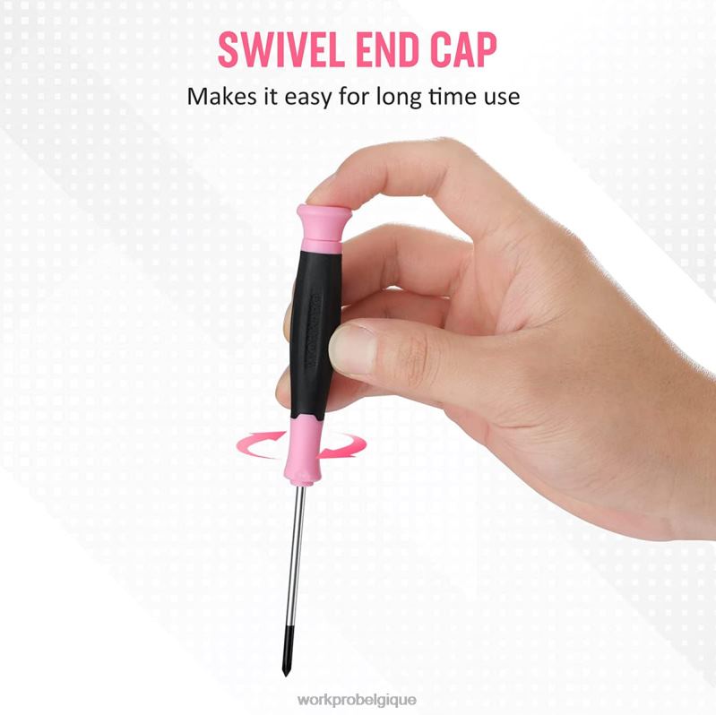 WORKPROJeu de tournevis de précision 10 pièces avec pochette, phillips, fente, étoile torx, kit de réparation de petit tournevis à pointe magnétique N4DL255 outil