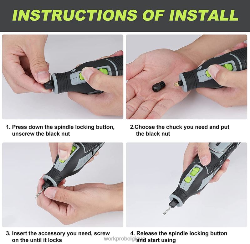 WORKPROKit d'outils rotatifs sans fil 12 V pour le bricolage et le bricolage N4DL226 outil